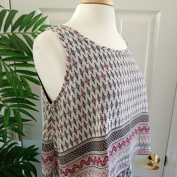 Robert Louis Pattern Print Maxi Dress Medium - Picture 4 of 8